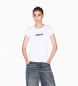 A|X Armani Exchange Camiseta Up For Party con pedrería blanco