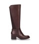 Wonders Botas de Couro Isy castanho