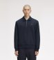 Fred Perry Sweat à col et demi-zip marine