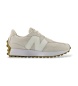 New Balance Sneakers i skinn 327 beige