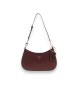 Guess Schultertasche mit Reißverschluss Noelle II burgunderrot