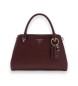 Guess Noelle II burgundy luxury satchel bag