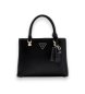 Guess Bolsa de mão Noelle saffiano preto