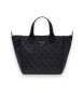 Guess Bolsa tote pequena logo Adrian preto