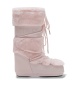 Moon Boot Icon Faux Fur Boots różowe