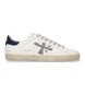 Premiata Baskets en Cuir Steven blanc