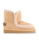 Mou Eskimo-Stiefeletten 18 Glitter Logo beige aus Leder