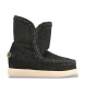 Mou Black suede ankle boots New Inner Wedge