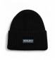 Woolrich Gorro Fine Merinos Logo preto