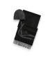 Lauren Ralph Lauren Écharpe à motif équestre et bonnet noir