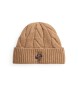 Polo Ralph Lauren Berretto in misto lana con Polo Bear marrone
