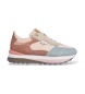 Pepe Jeans Tênis de couro Freya Peachy azul