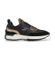 Pepe Jeans Lucky Fierce black leather sneakers