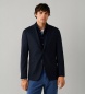 Hackett London Americana Performance Flannel azul marino