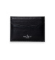 Hackett London Kartenetui aus Leder Luxe Cardholder schwarz