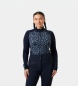 Helly Hansen Termo majica s kratko zadrgo Lifa Merino Midweight Graphic, mornarsko modra
