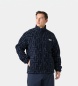 Helly Hansen Panorama Printed Pile-fleece med knapper marineblå