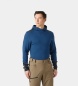 Helly Hansen Maglia termica con cappuccio Lifa Merino Midweight blu navy