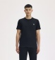 Fred Perry Camiseta Ringer negra