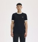 Fred Perry Camiseta Ringer Taped negra