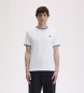 Fred Perry Camiseta Twin Tipped blanca