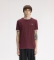 Fred Perry Camiseta Twin Tipped burdeos