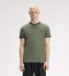 Fred Perry Camiseta Twin Tipped verde claro