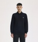 Fred Perry Polo liso de manga comprida preto