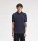 Fred Perry Mörkgrå slätstickad pikétröja