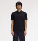 Fred Perry Enfärgad piketröja svart