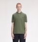 Fred Perry Enfärgad poloshirt i lagerblad grön