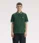 Fred Perry Polo Single Tipped England verde