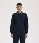 Fred Perry Polo Twin Tipped de manga comprida azul-marinho