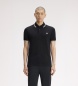 Fred Perry Polo Twin Tipped cinza carvão