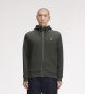 Fred Perry Sweat à capuche zippé vert