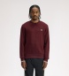 Fred Perry Sweat-shirt col rond bordeaux