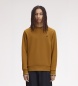 Fred Perry Sweat-shirt col rond moutarde