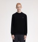 Fred Perry Sweat-shirt à col rond noir