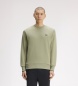 Fred Perry Sweat-shirt à col rond vert