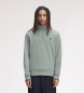 Fred Perry Sweat à demi-fermeture éclair turquoise