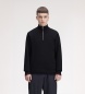Fred Perry Sweat à demi-fermeture éclair bleu marine
