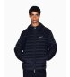A|X Armani Exchange Essential navy horizontal quilted jacket with hood