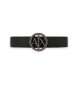 A|X Armani Exchange Ceinture avec logo noir, blanc