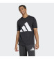 adidas Essentieel T-shirt met groot logo zwart