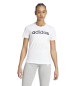 adidas T-shirt loungewear Essentials Slim Logo bianca