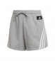 Shorts Sportswear Future Icons 3 bandas gris