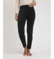 Admas Pantalon long en velours côtelé noir