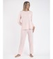 Admas Pajamas Long Sleeve Soft Sleep pink