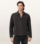 ALL SAINTS Dark gray Rhone Leather Jacket