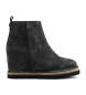 Alpe Musta leather ankle boots black